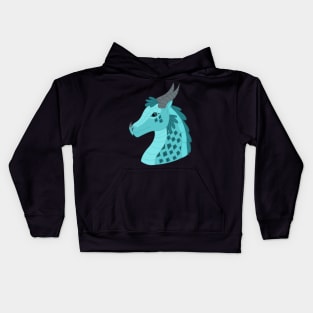 Blue Ice Dragon Kids Hoodie